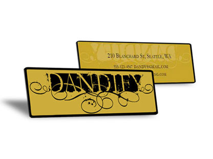 Dandify mens clothing business card