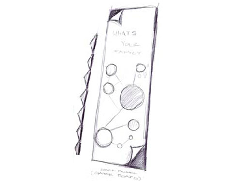 Detail of Plinko Sketch