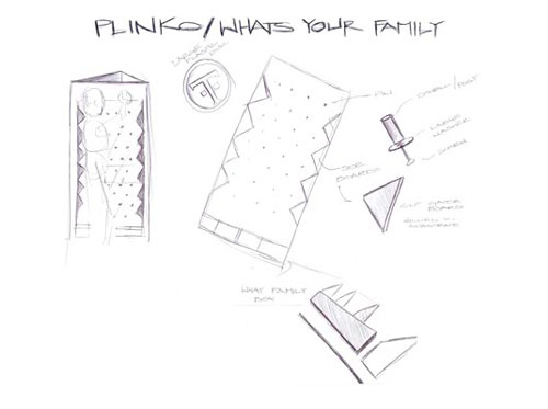 Detail of Plinko Sketch