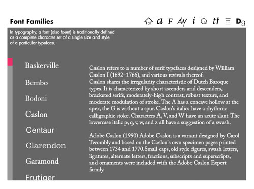 Font Families
